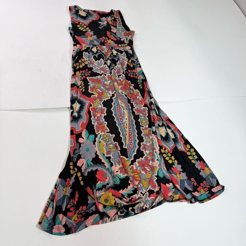 Maeve Anthropologie Maxi Dress Womens Large Camilla Floral Boho Festival - Picture 7 of 9